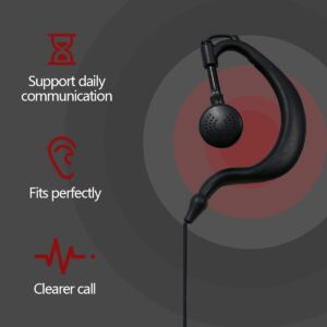 BAOFENG Two Way Radio Earpiece Ham Radio K Port Headset | Walkie Talkie Headphone UV-5R BF-F8HP UV5R 5RM UV-21R UV-5G Plus GM-5RH K5PLUS AR-152 UV-17R BF-888S GM-15PRO UV-S9 Plus Etc (2Pack)