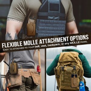 OneTigris Radio Holster for BaoFeng UV-5R BF-F8HP Nylon MOLLE Pouch for Walkie Talkie