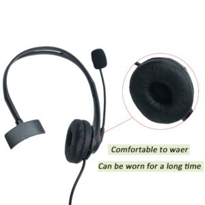 BVMAG Overhead Headset with Boom Mic for Walkie Talkie for Baofeng uv-5r bf888s Kenwood tk3300 H-777S RT19 RT22S pxton Wouxun Two Way Radio