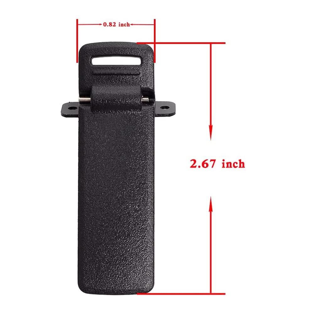 BVMAG UV-5R Belt Clip for Baofeng UV-5RA UV-5RB UV-5RC 5RD 5RE 5RE+ Ham Radio Walkie Talkie 2 Way Radios 12Pack