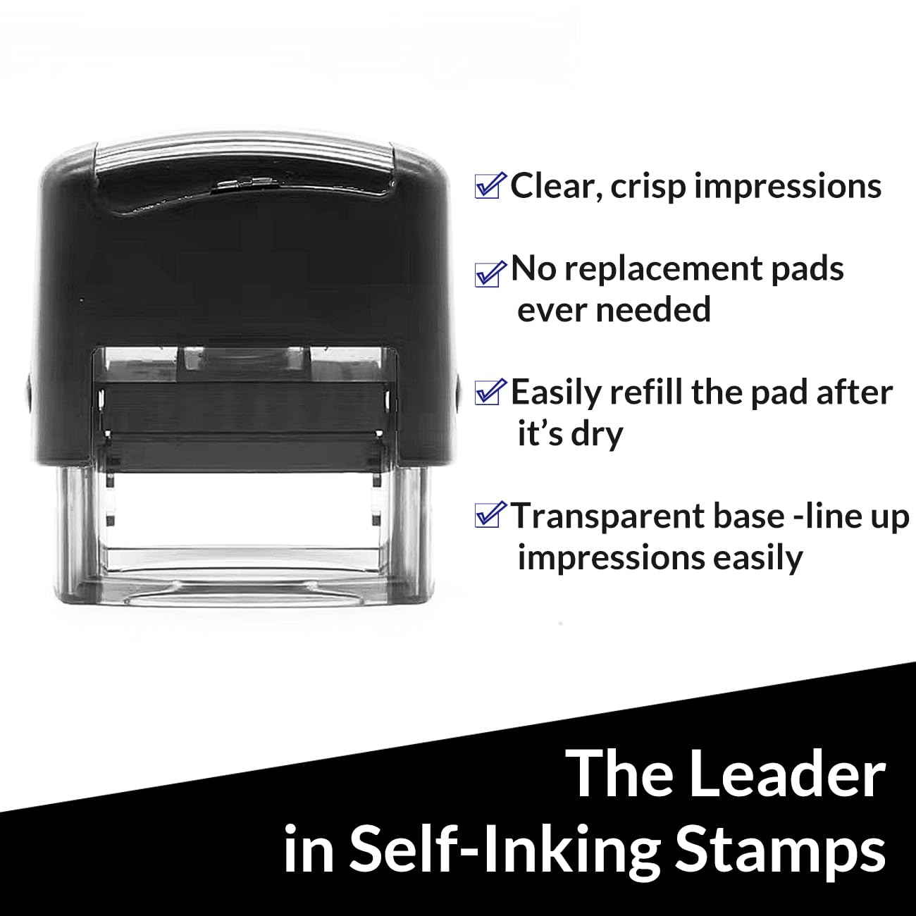 Teryiaco Large Return Address Stamps - up to 3 lines - customizable self-inking rubber stamps - many font choices for online customizati (Small 9/16" x 1-1/2")