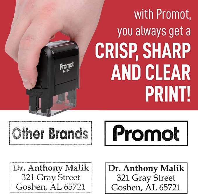 Promot Return to Sender NO Longer at This Address Self Inking Rubber Stamp