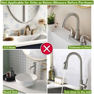 Kitchen Sink Splash Guard,Upgrade 24 Inch Silicone Material Protects Faucet Handle from Dripping Water, Tray Mat for Sponge, Hand Soup and Other Kitchen Gadgets Accessories, Easy to Clean & Install