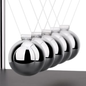 QLKUNLA Newtons Cradle Balance Balls Science Physics Gadget Desktop Decoration Kinetic Motion Toy for Home and Office