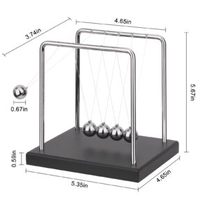 QLKUNLA Newtons Cradle Balance Balls Science Physics Gadget Desktop Decoration Kinetic Motion Toy for Home and Office