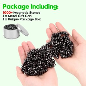 Magnetic Balls, Adult Fidget Toys, Crags Ferrite Putty Stones, Magnetic Fidget Toy, Mini Magnetic Balls, Magnetic Beads Cool Desk Gadgets, Metal Putty Fidget Magnets Gift for Adults (Black, 1000 PCS)