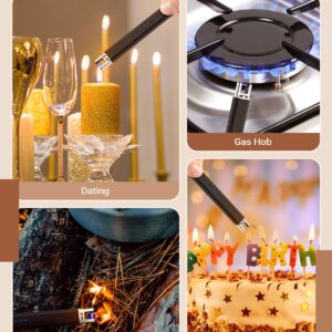 Candle Lighter Valentines Day Gifts for Her Him Wife Girlfriend Rechargeable Electric Long Lighters for Kitchen Home Camping Gift for Women Men Adults