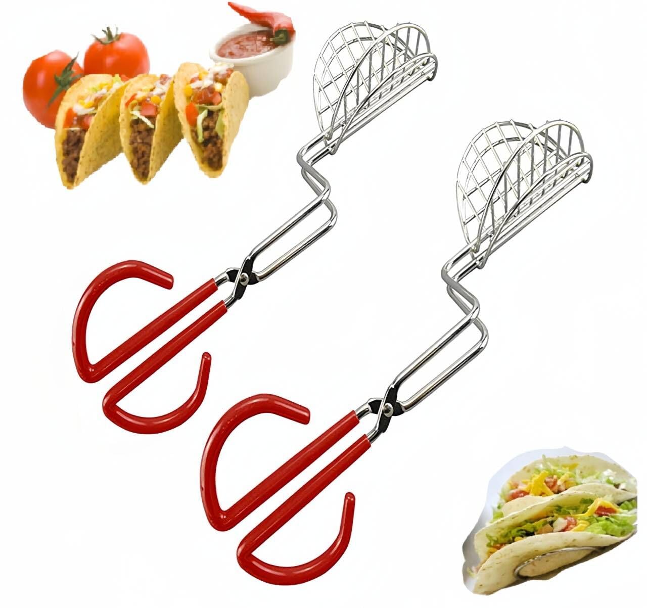 2 sets Taco Maker Press Fried Taco Shells Mold Crisp Deep Fryer Kitchen Tools Gadgets