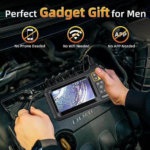 GOLDEGGS Borescope, 4.3" Endoscope Camera with Light, IP67 Waterproof Endoscope, 1080 HD Inspection Camera, Borescope Camera, Snake Camera, 16.5ft Endoscope Camera, Gadgets for Men, with Carrying Case