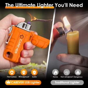 Electric Lighter - Gifts for Mom Wife Men Women Husband Rechargeable USB Arc Plasma Candle Lighters Cool Gadgets Camping Gear BBQ Grill Accessories Christmas Stocking Stuffers Gift