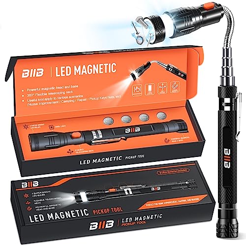 BIIB Father's Day Gifts from Daughter Wife Son, 2024 New Telescoping Magnetic Pickup Tools, Dad Gifts for Fathers Day, Mens Gifts for Dad Him Husband Grandpa, Birthday Gifts for Men, Tools for Men