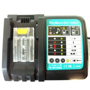 lalafo upgraded replacement for makita dc18rc 14.4v 18v lxt lithium-ion battery charger, compatible with bl1820 bl1830 bl1840 1850b bl1860, etc