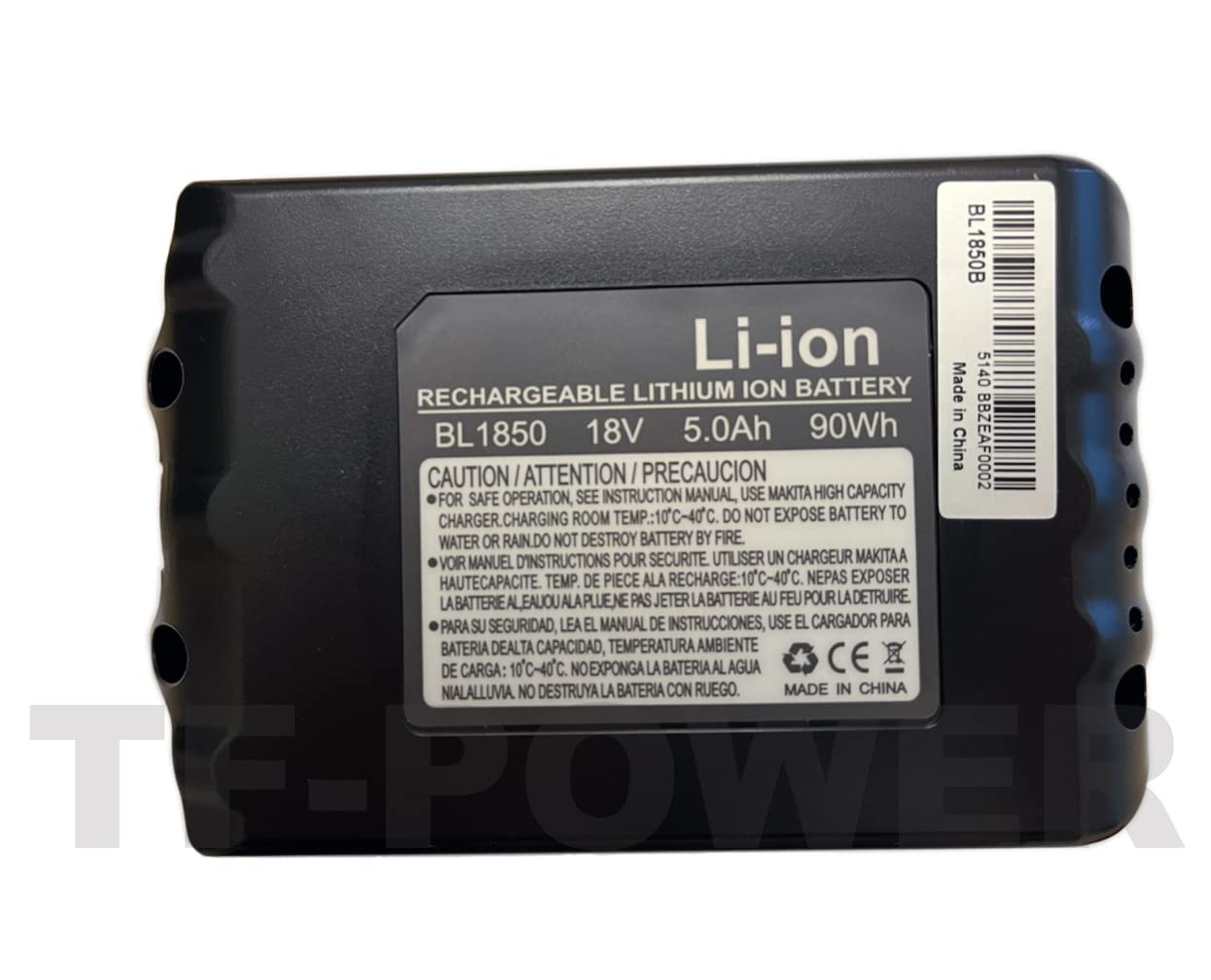 2pcs Replacement Battery for Makita BL1850B 18V LXT Lithium-ion (18V 5.0Ah),1pc Replacement Dual Switch Charger for Makita DC18RD DC18RC