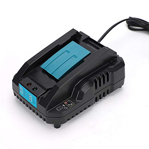 Lithium-Ion Charger for Makita, 14.4v-18v Replacement Tool Battery Charger for Makita DC18RA DC18RC, 100-240V(US)