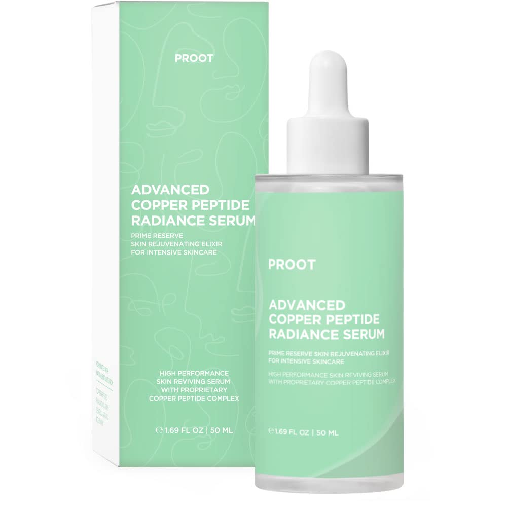 Copper Peptides Serum for Face | Advanced Copper Peptides Serum for Face | Peptides Serum For Face | Copper Peptides Night Serum with High Concentrate of Copper Peptides and Hyaluronic Acid | Copper Peptides Serum for Face with Natural and Innovative Skin