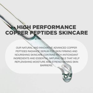 Copper Peptides Serum for Face | Advanced Copper Peptides Serum for Face | Peptides Serum For Face | Copper Peptides Night Serum with High Concentrate of Copper Peptides and Hyaluronic Acid | Copper Peptides Serum for Face with Natural and Innovative Skin