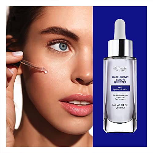 Ultimate Beauty | Hyaluronic Acid Serum Booster, 1.5% Pure Hydrating Serum to Plump and Repair Dry Skin, 1fl. Oz