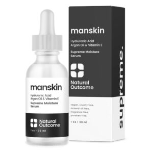 natural outcome man skin supreme moisture serum mens serum i mens anti-aging day & night facial serum i advanced moisture serum with hyaluronic acid, argan oil & vitamin e