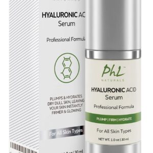 Hyaluronic Acid Serum for Face - Pure Anti-Aging Serum with Vitamin C and E- Intense Hydration Booster Non-Greasy, Paraben-Free, Best Hyaluronic Acid for Your Skin - 1 fl oz