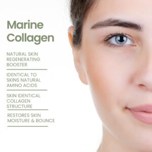 Collagen Serum For Face by Natural Outcome Skin Care - Ultra Impact Marine Collagen Peptides Serum for Face - Facial Moisturizer Anti Aging Serum Gel for Firming, Lifting and Reducing Wrinkles, 1 oz