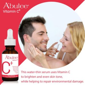 ARBUTEE | Vitamin C Anti Aging plus Brightening Serum -Hyaluronic Acid, Niacinamide, Alpha Arbutin, Salicylic Acid, Vitamin E and Retinol for Men Woman