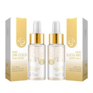 24k gold collagen booster serum, snail 24k gold face serum, 24k gold snail serum, snail essence face cream moisturizer, facial serum anti aging with collagen booster (2pcs)