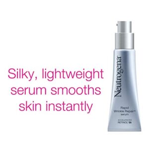 Neutrogena Rapid Wrinkle Repair Anti-Wrinkle Retinol Serum with Hyaluronic Acid & Glycerin - Anti-Aging Facial Serum for Wrinkles & Dark Circles, 1 fl. oz