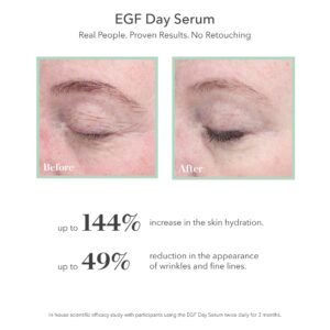 BIOEFFECT EGF Day Serum with Hyaluronic Acid and Natural Barley Growth Factor, Oil-Free Wrinkle Serum for Face, Boosts Hydration, Firming, Refines Pores, Smooths Skin Texture for All Skin Types