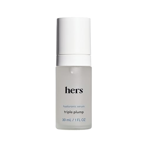 Hers Triple Plump Hyaluronic Serum - Deeply Hydrating Hyaluronic Acid Face Serum with 3 Different Molecular Weights - Provides 3 Levels of Hydration - Hyaluronic Face Serum - 30 mL