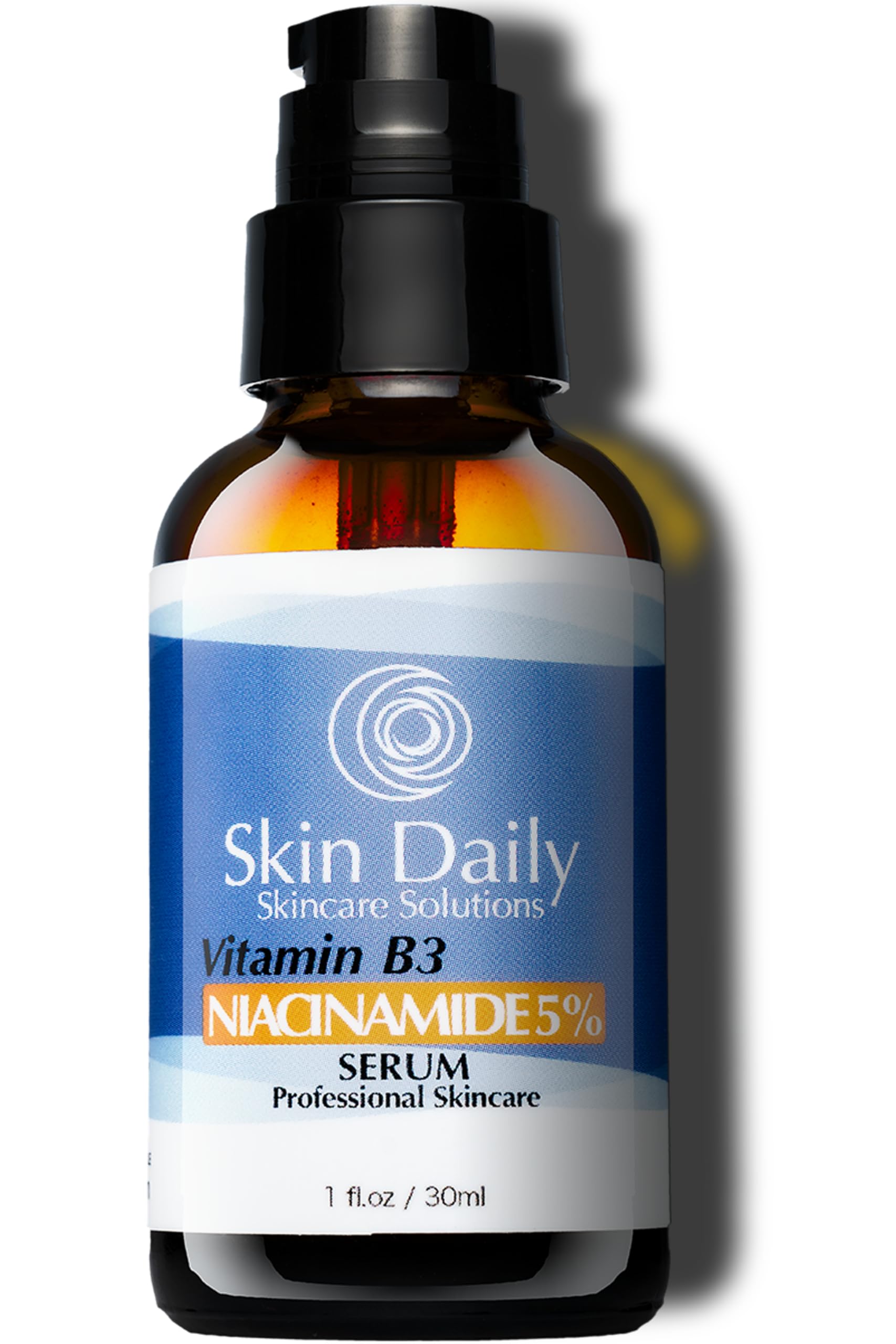 SkinDaily Niacinamide Serum for Face -1oz- Vitamin B3 Pore Minimizer Dermatologist Recommend Concentration - Targets Aging Skin, Wrinkles, Dark Spots - Superior Moisturizer and Skin Brightening