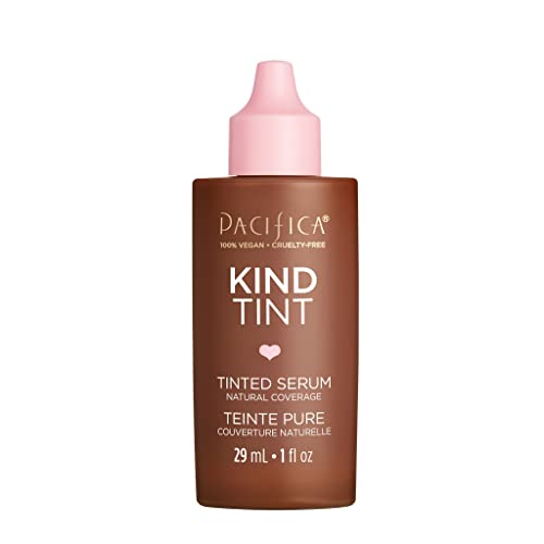 Pacifica Beauty | Kind Tint Tinted Serum | Skincare Ingredients - Vegan Collagen, Hyaluronic Acid, Vitamin C, Niacinamide, Caffeine | Lightweight Foundation | Vegan, Cruelty Free, Clean Makeup