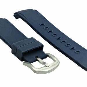 Ewatchparts SILICONE RUBBER BAND STRAP COMPATIBLE WITH IWC 35380 353804 DUAL CROWN AQUATIMER BLUE