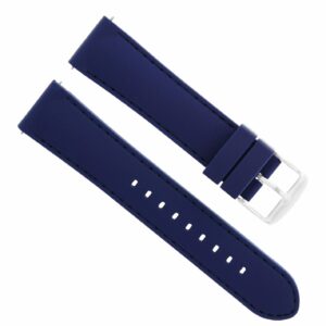 Ewatchparts 20MM RUBBER DIVER WATCH STRAP BAND FOR IWC PILOT PORTUGESE TOP GUN WATCH BLUE