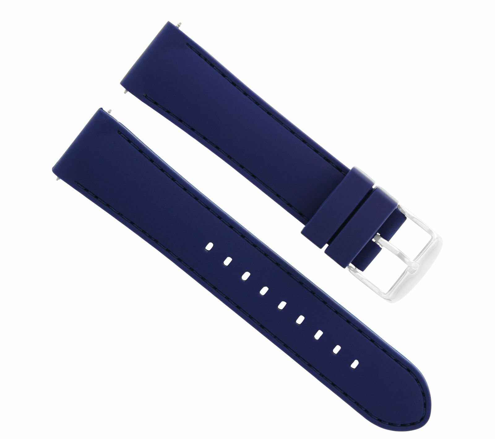 Ewatchparts 20MM RUBBER DIVER WATCH STRAP BAND FOR IWC PILOT PORTUGESE TOP GUN WATCH BLUE