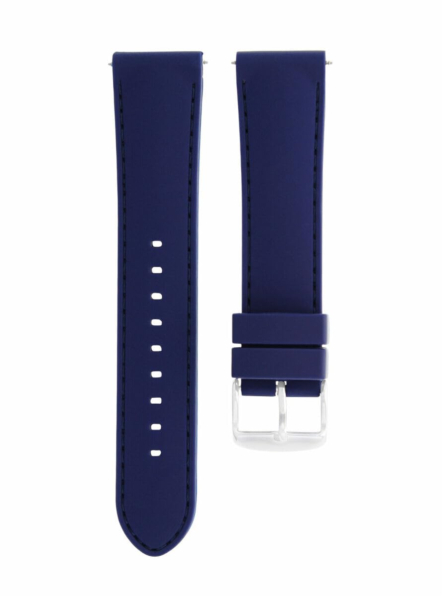 Ewatchparts 20MM RUBBER DIVER WATCH STRAP BAND FOR IWC PILOT PORTUGESE TOP GUN WATCH BLUE