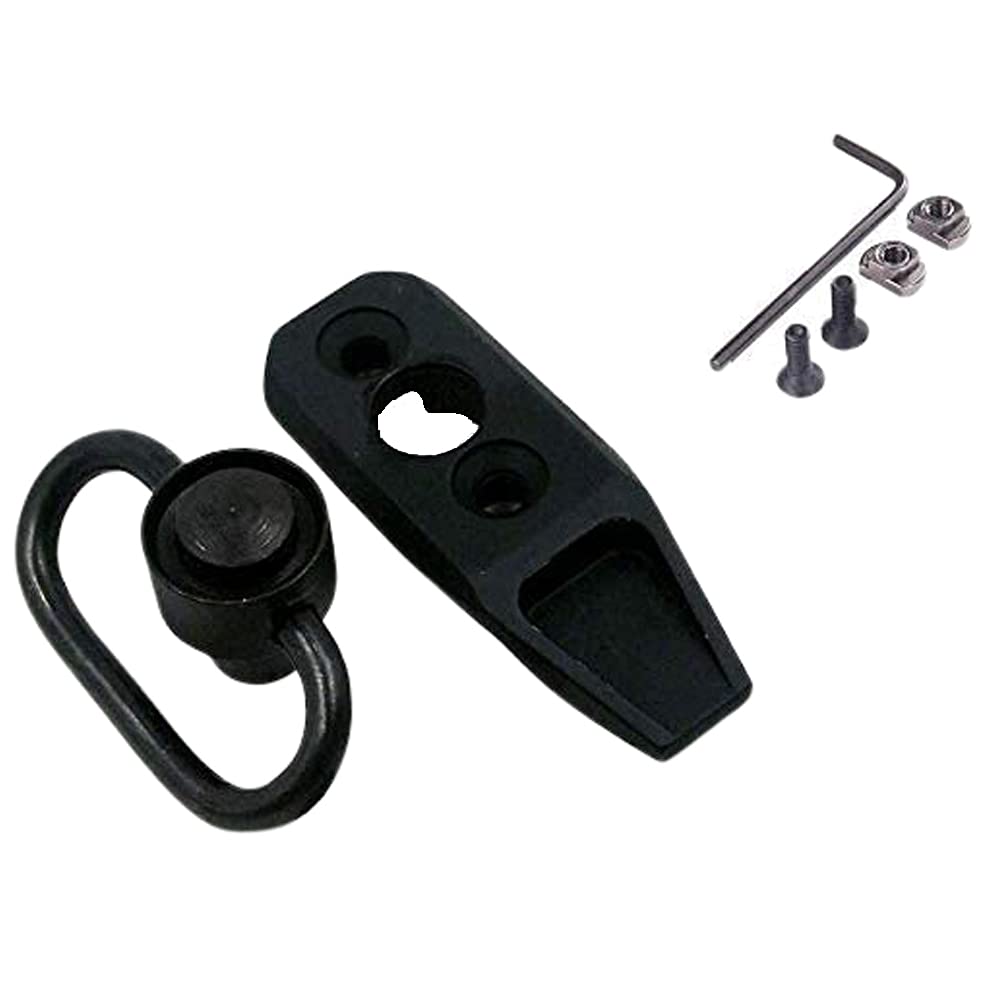 Alloy Black Tactical M Lok Modular Direct Attachment M-lok Quick Detach QD Sling Swivel Mount Kit-Push Button