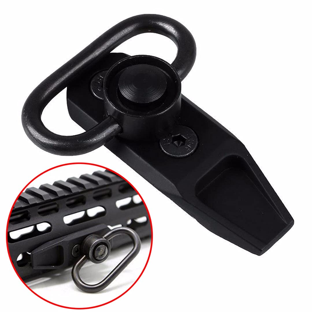 Alloy Black Tactical M Lok Modular Direct Attachment M-lok Quick Detach QD Sling Swivel Mount Kit-Push Button