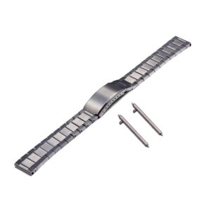 semdu 20mm 316l stainless steel men watch band strap bracelet,20mm brushed polished men watch band