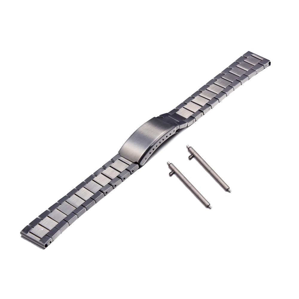 Semdu 20mm 316L Stainless Steel men watch Band Strap Bracelet,20mm Brushed Polished Men Watch Band