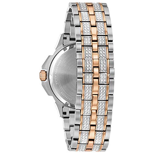 Bulova Men's Crystals Octava Two-Tone Rose Stainless Steel 6-Hand Multi-Function Quartz Watch Style: 98C133