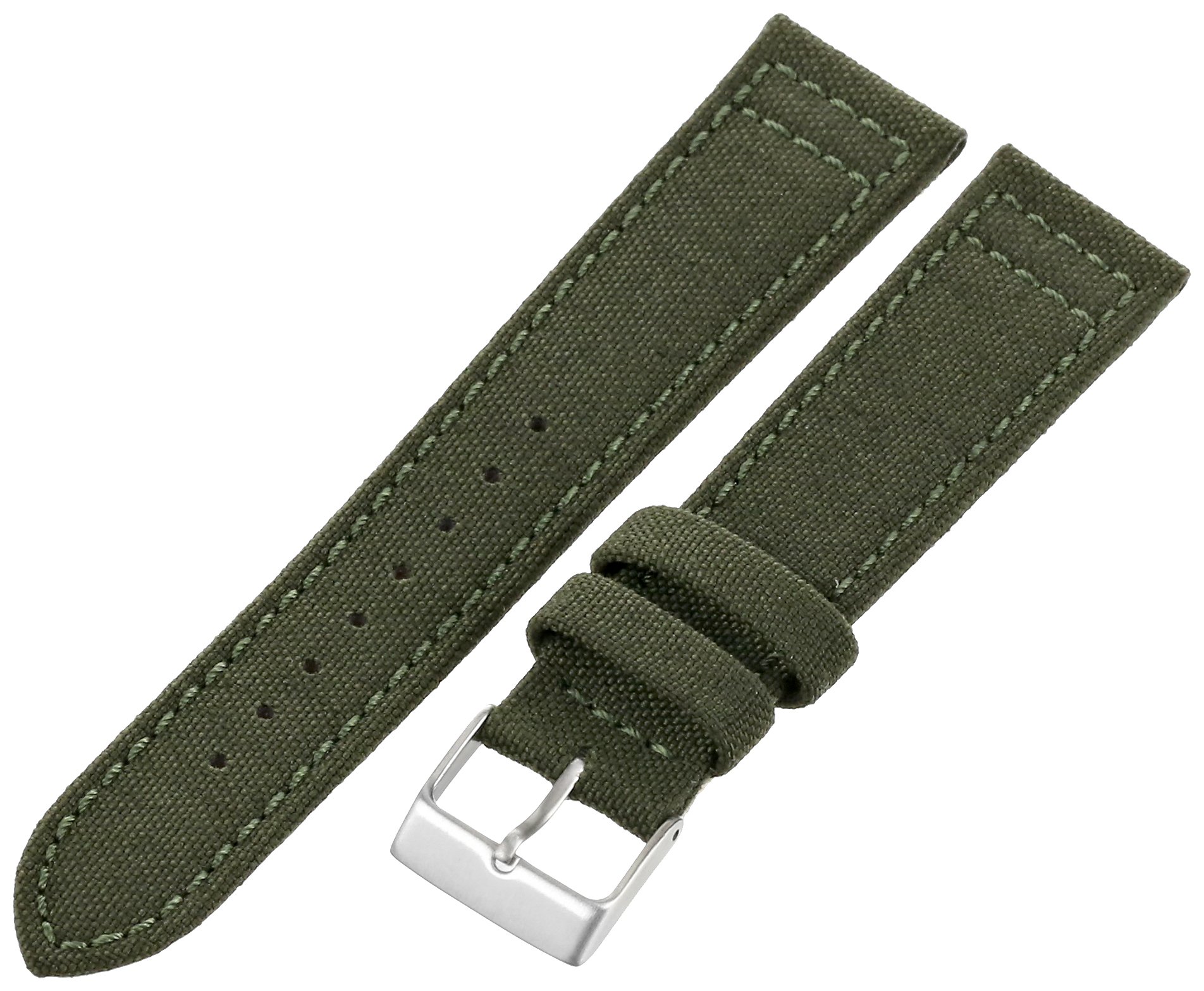 Hadley-Roma MS-850 20mm Olive Green 'Cordura Men's Genuine Watch Band