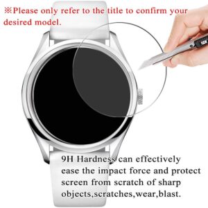 Synvy [3 Pack] Tempered Glass Screen Protector, Compatible with IWC IW376705 9H Film Smartwatch Smart Watch Protectors