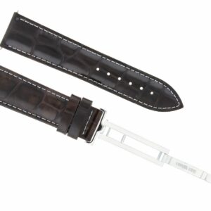 Ewatchparts 20MM LEATHER WATCH BAND STRAP FOR IWC PORTUGUESE DEPLOYMENT CLASP DARK BROWN WS