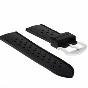 Ewatchparts 24MM SILICONE RUBBER WATCH BAND FOR IWC PILOT PORTUGUESE TOP GUN WATCH