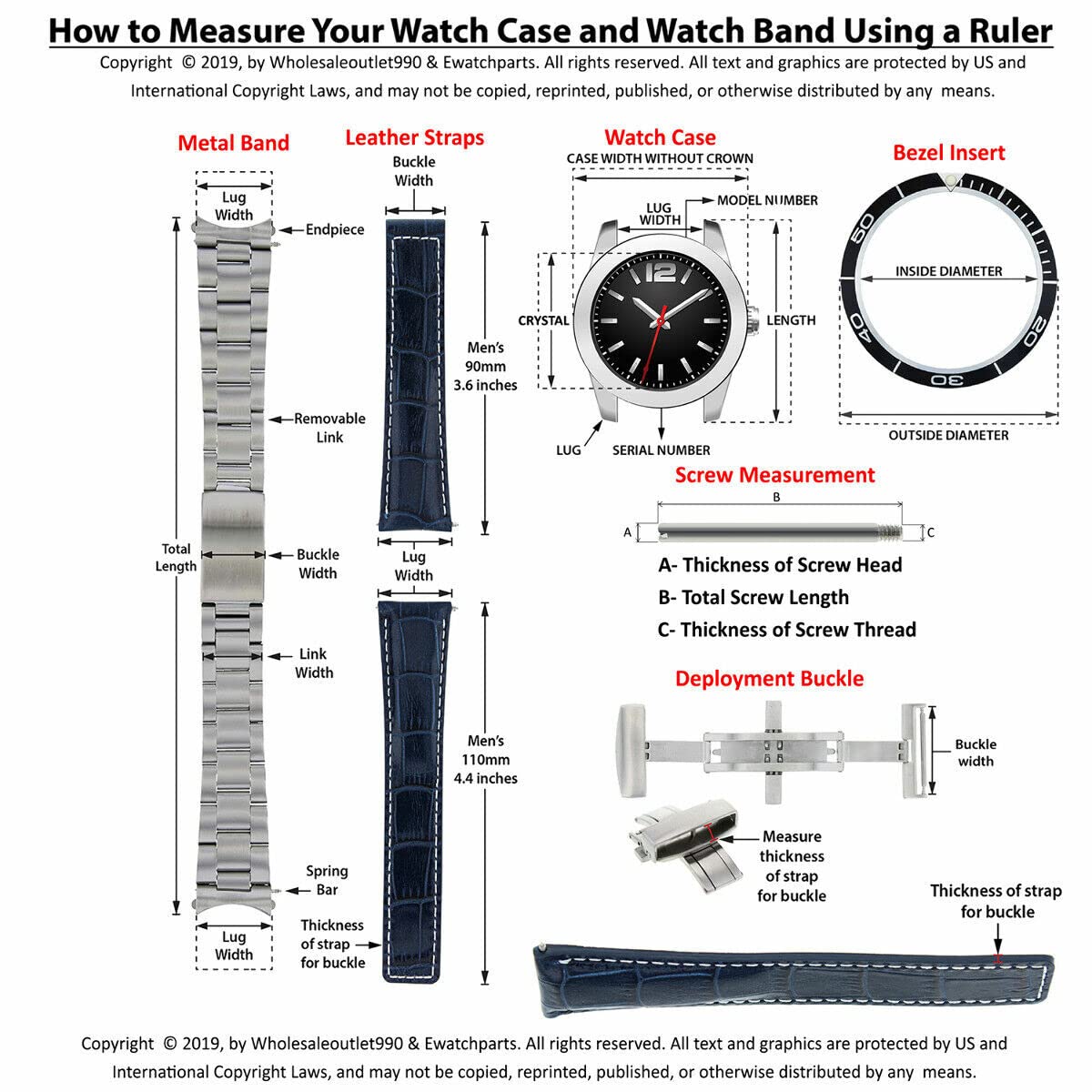 Ewatchparts 24MM SILICONE RUBBER WATCH BAND FOR IWC PILOT PORTUGUESE TOP GUN WATCH