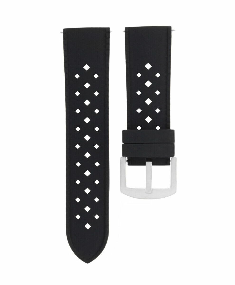 Ewatchparts 24MM SILICONE RUBBER WATCH BAND FOR IWC PILOT PORTUGUESE TOP GUN WATCH