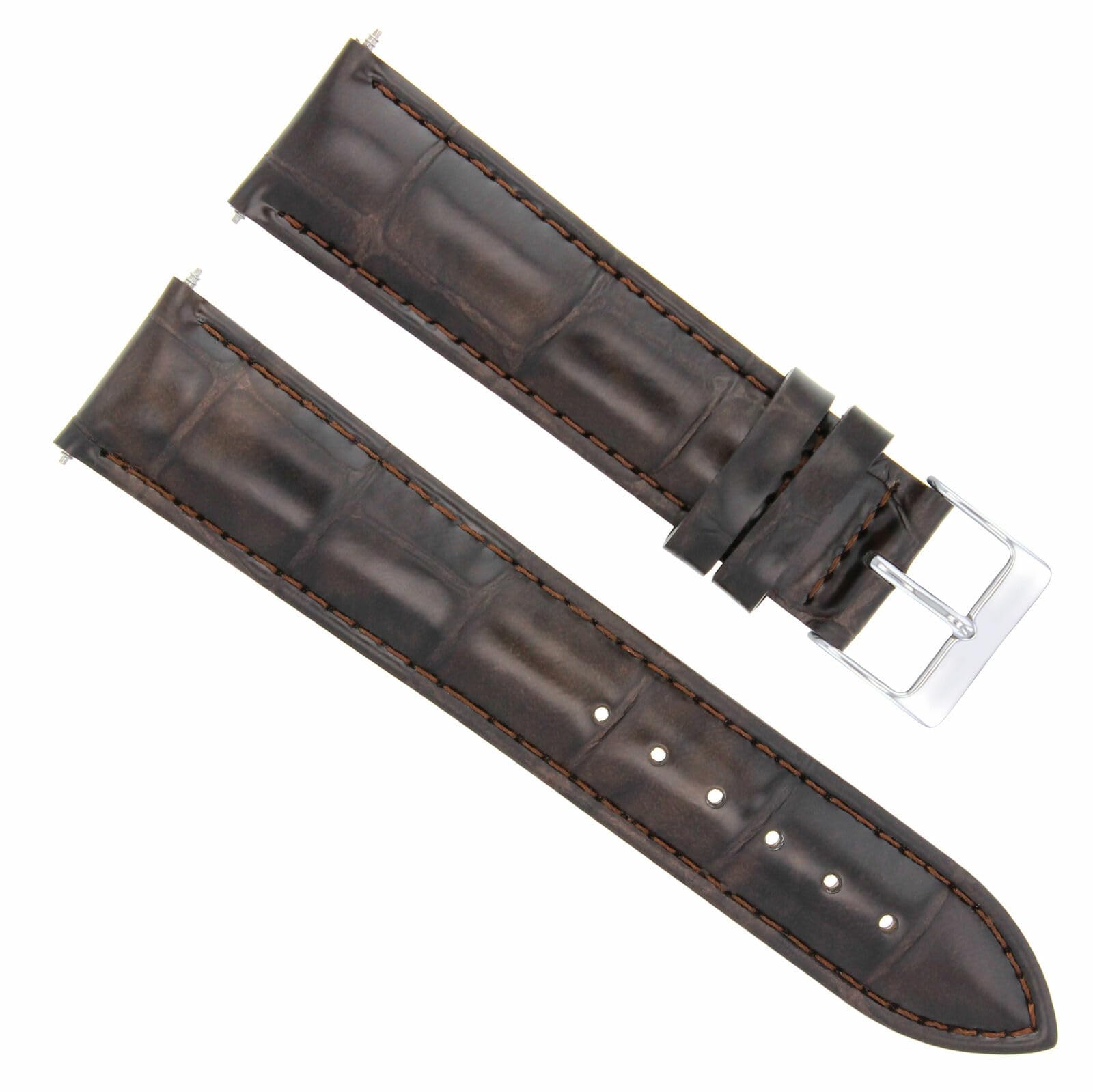 Ewatchparts 17-24MM GENUINE LEATHER STRAP WATCH BAND FOR IWC PILOT PORTUGUESE