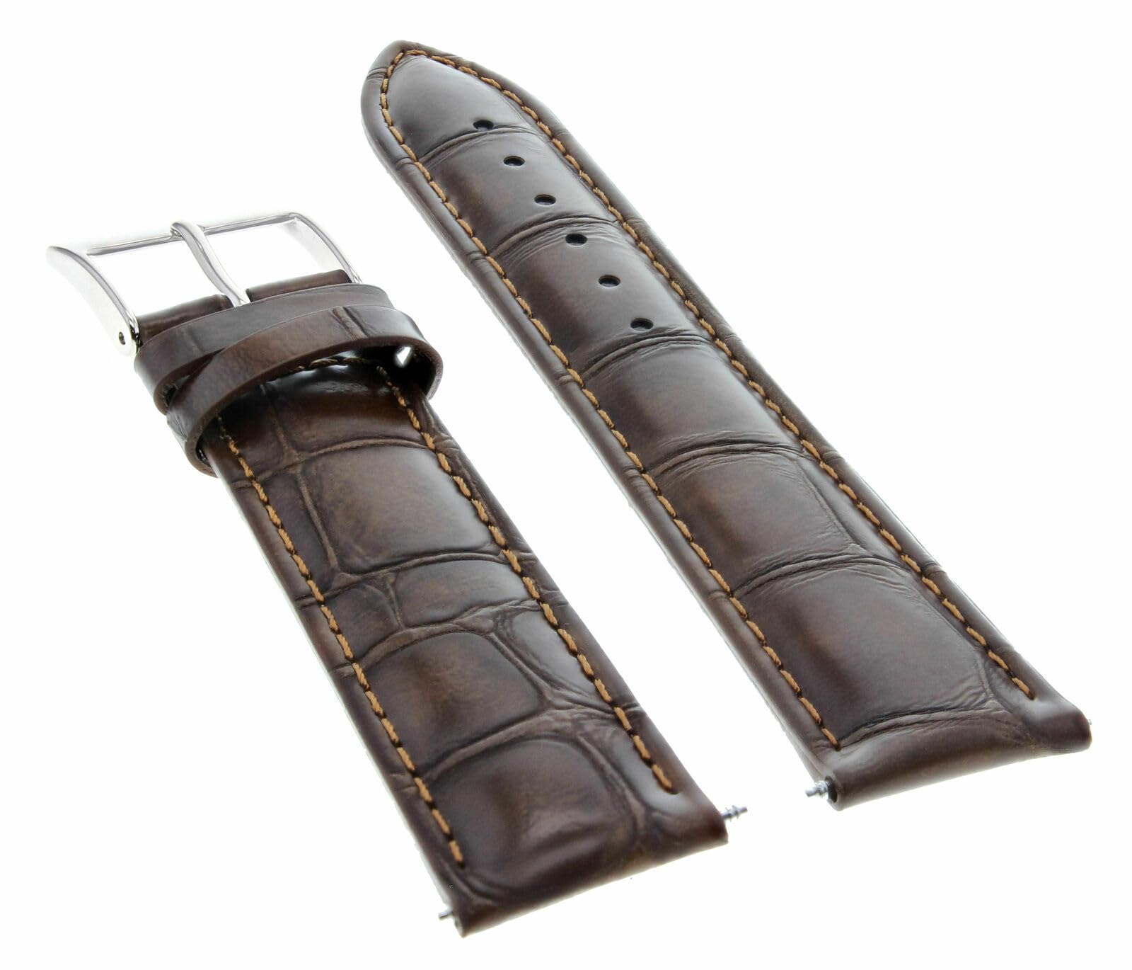 Ewatchparts 17-24MM GENUINE LEATHER STRAP WATCH BAND FOR IWC PILOT PORTUGUESE