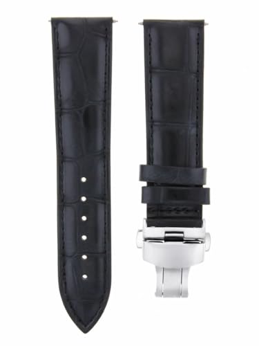 Ewatchparts 17-24MM LEATHER BAND STRAP DEPLOYMENT CLASP FOR IWC WATCH