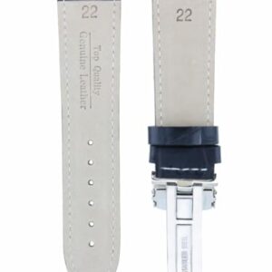 Ewatchparts 17-24MM LEATHER BAND STRAP DEPLOYMENT CLASP BUCKLE COMPATIBLE WITH IWC #1